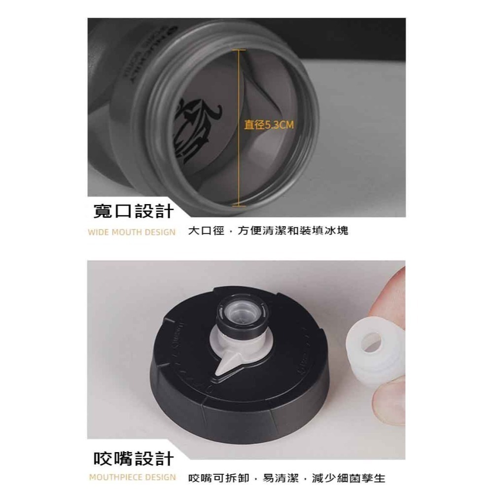 YIQUAN 自行車水壺 噴射水壺 擠壓式出水 大流量大吸嘴-細節圖6