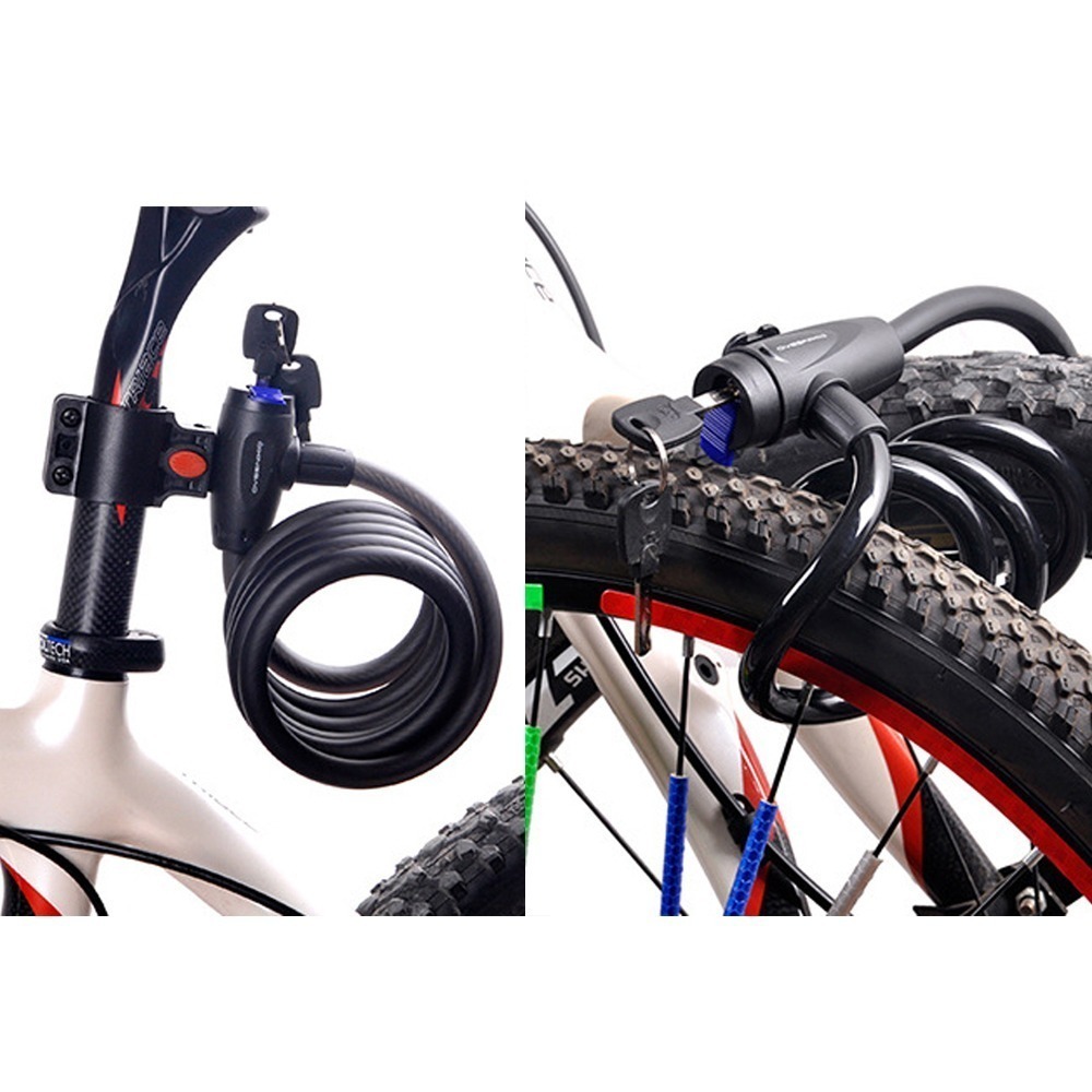 TY533 標準版 TY588 加強版 自行車鎖 機車鎖 腳踏車鎖 鑰匙鎖 大鎖 鋼纜鎖 鋼絲鎖 密碼鎖 車鎖-細節圖2