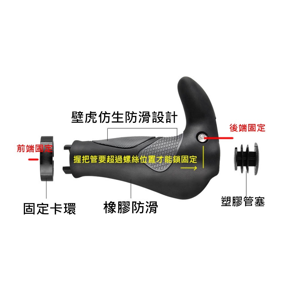 WB01 獅子座單車 自行車牛角把 自行車手把套 人間肉球 自行車握把套 牛角握把 手把套 副把手 腳踏車握把套 握把套-細節圖5