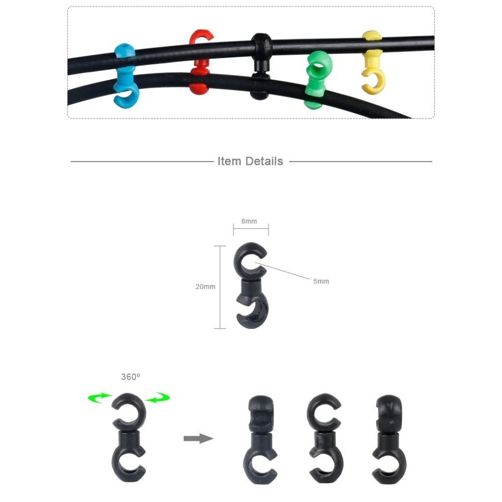 自行車S扣 手銬式外管集線扣 變速線管 變速外管 剎車線管 煞車外管 油管 C型扣 S型勾 S型鉤-細節圖5