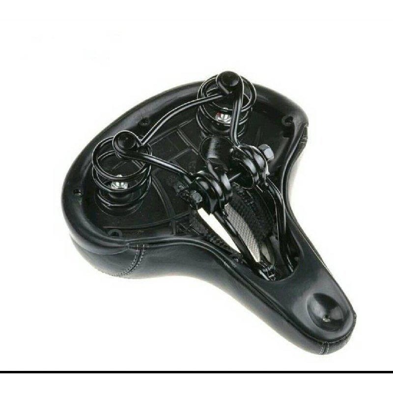 碳纖紋坐墊 大彈簧坐墊 大屁股坐墊 自行車坐墊 寬版超厚坐墊 中空坐墊 腳踏車坐墊 沙發坐墊 公路車登山車 淑女車-細節圖6