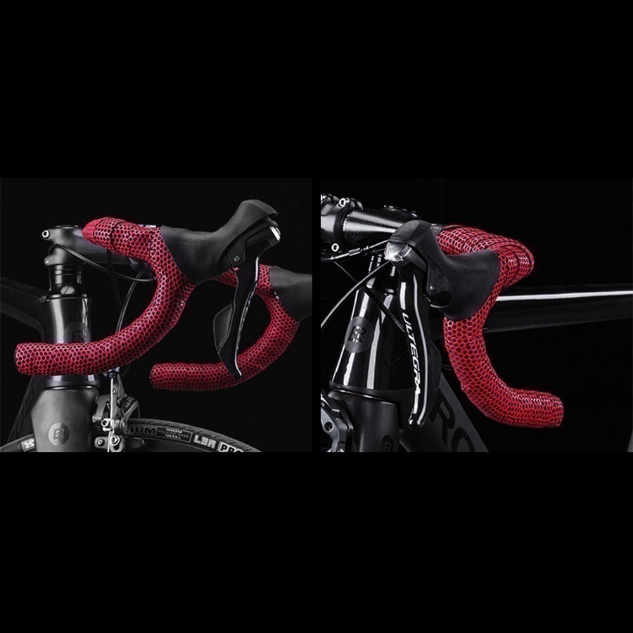 T93 自行車手把帶 自行車把帶 EVA+PU蜂巢紋防滑車把帶 蜂巢矽膠手把帶 公路車彎把帶 自行車握把帶 把手帶-細節圖8