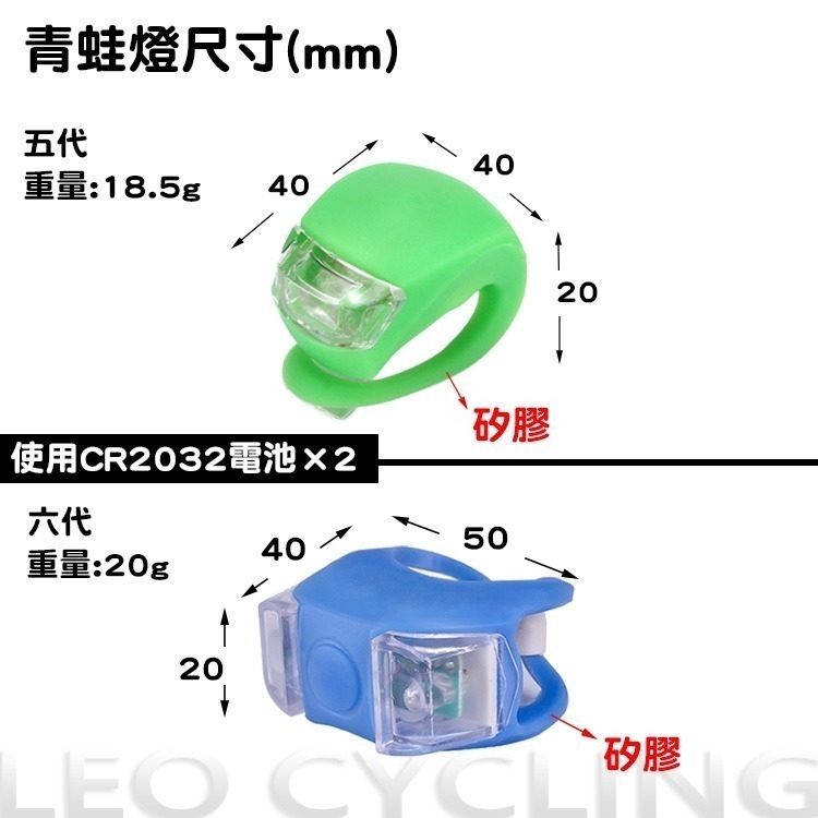 青蛙燈 第五代 第六代 自行車燈 露營燈 新款使用大鈕扣電池CR2032續航力更久 LED燈 尾燈 警示 燈營繩燈 營釘-細節圖4