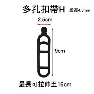 後燈O型環 後燈橡膠圈 後燈扣帶 彈力O型圈 尾燈綁帶 多孔扣帶 O型圈 矽膠綁帶 自行車燈配件-規格圖7