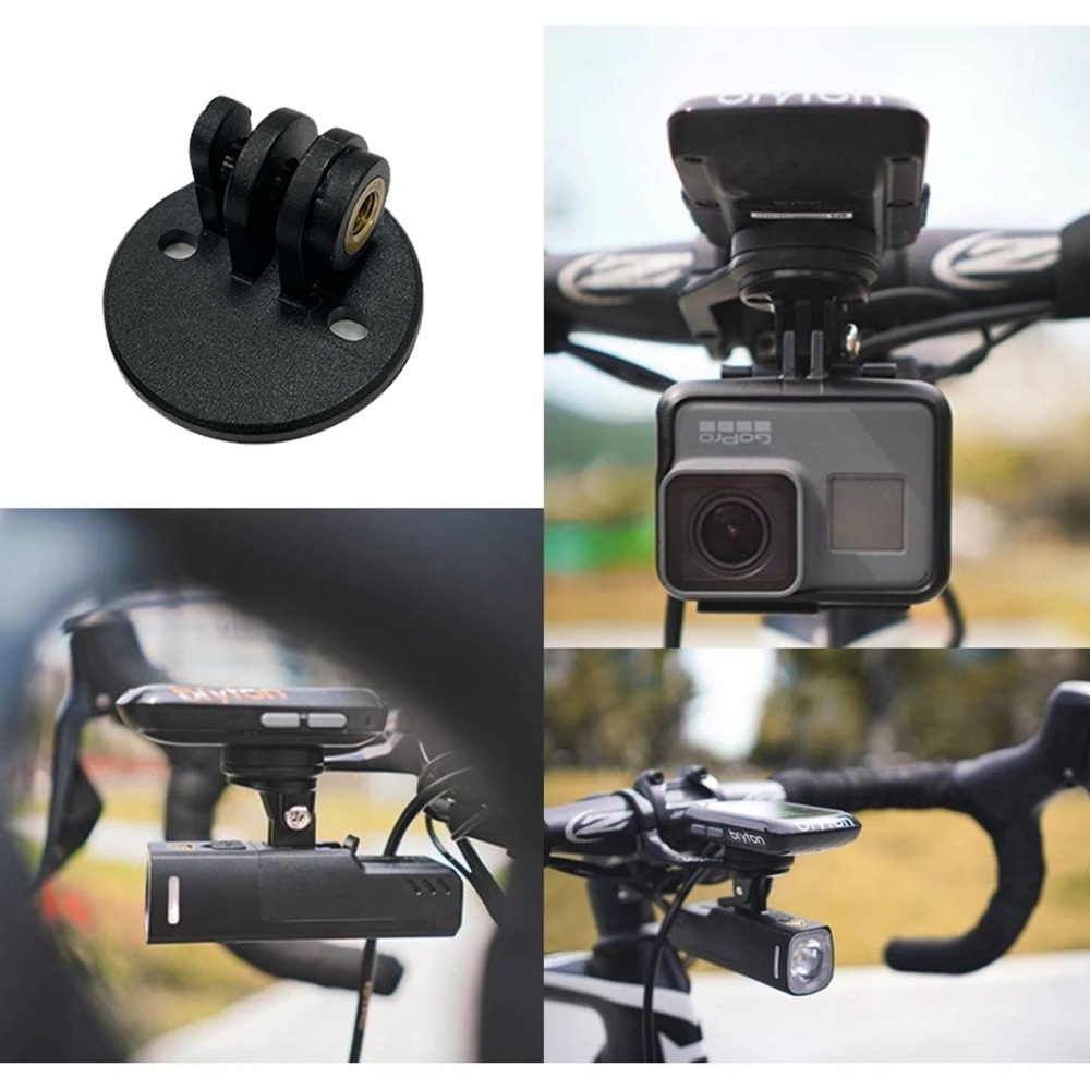 1196 Gopro轉接座 適用 bryton 原廠碼錶座 碼錶座下方 吊裝車燈轉接座 TRIGO SUKOU 速扣-細節圖5