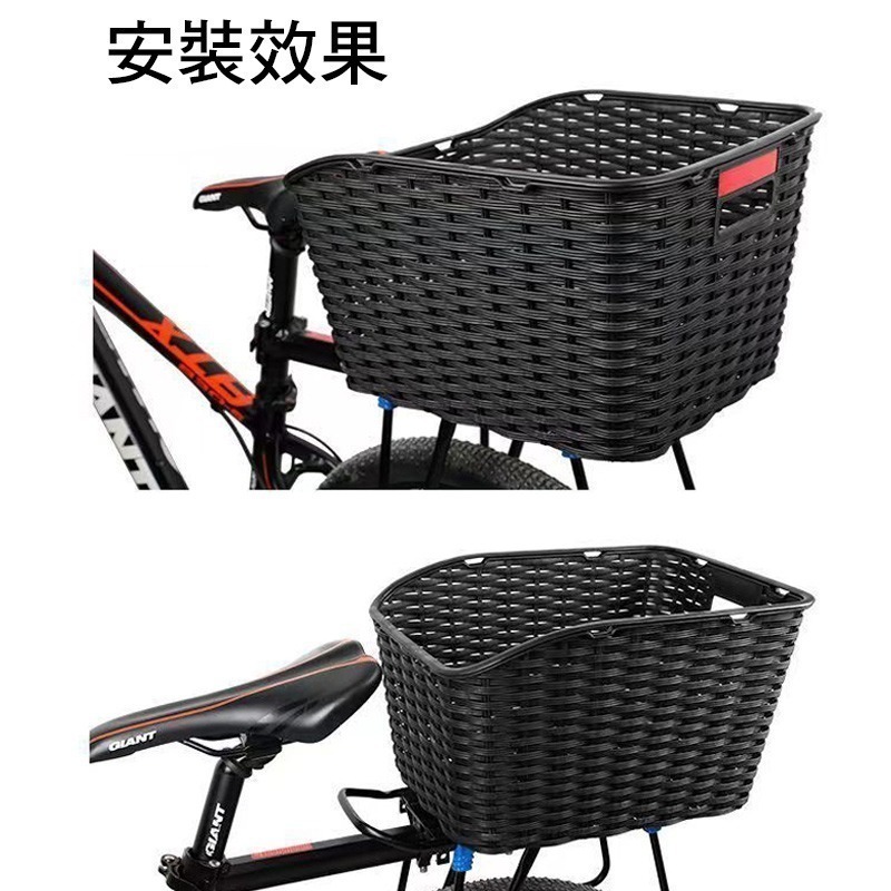 獅子座單車 自行車專用後置物籃 後貨架菜籃 後貨架置物籃 自行車菜籃 腳踏車菜籃 菜籃 置物籃 後菜籃-細節圖7