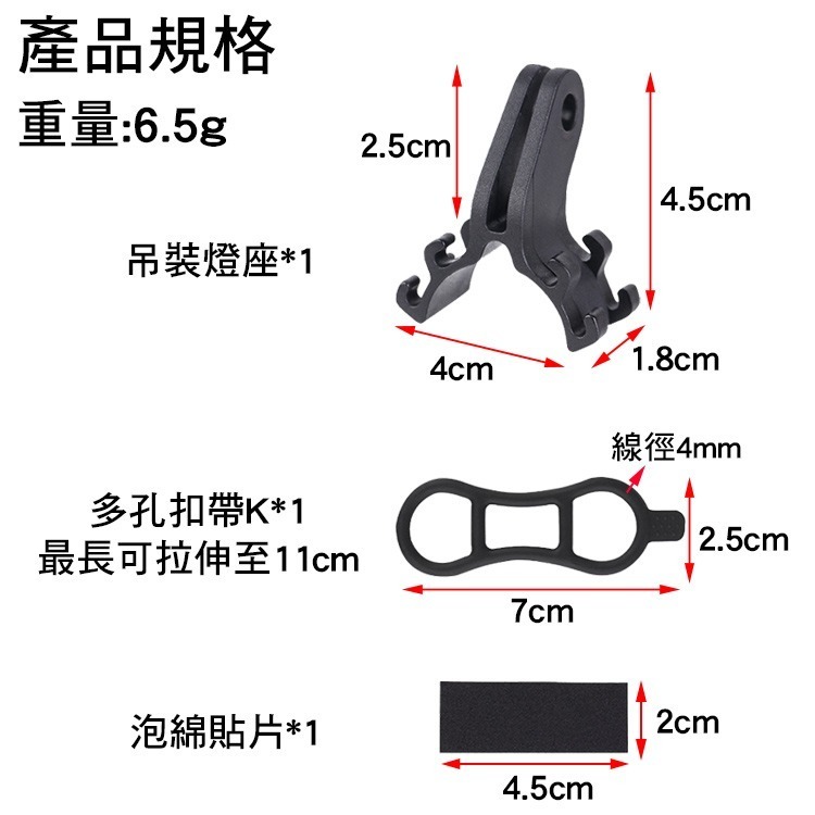 1545 gopro轉接座 TRP1545 槍燈座 gopro 吊裝燈座 車燈轉接座 掛燈座 前燈座 碼錶燈座 轉接座-細節圖2