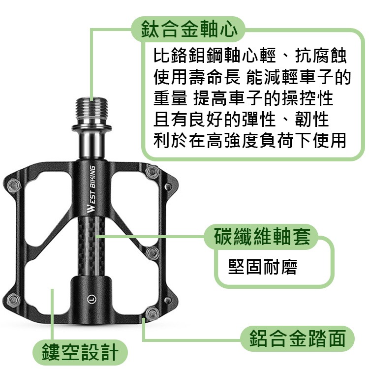 RC05 三培林踏板 自行車踏板 自行車腳踏板 腳踏車踏板 腳踏車腳踏板 單車踏板 腳踏板 公路車踏板 鋁合金踏板-細節圖5