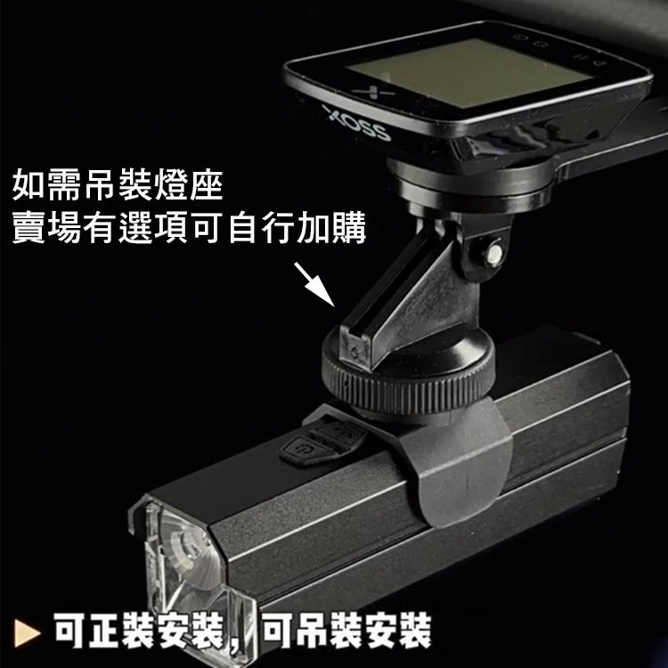 E327 900流明 自行車前燈 吊裝車燈 自行車燈 吊裝前燈 腳踏車前燈 高亮度車燈 TYPE-C 德規前燈-細節圖7