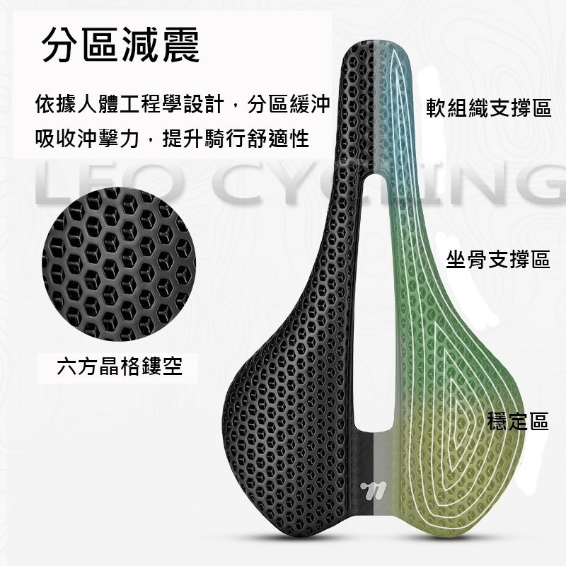 1248 3D列印坐墊 短鼻頭 250*150mm 3D打印坐墊 自行車坐墊 公路車坐墊 腳踏車坐墊 中空透氣坐墊-細節圖7