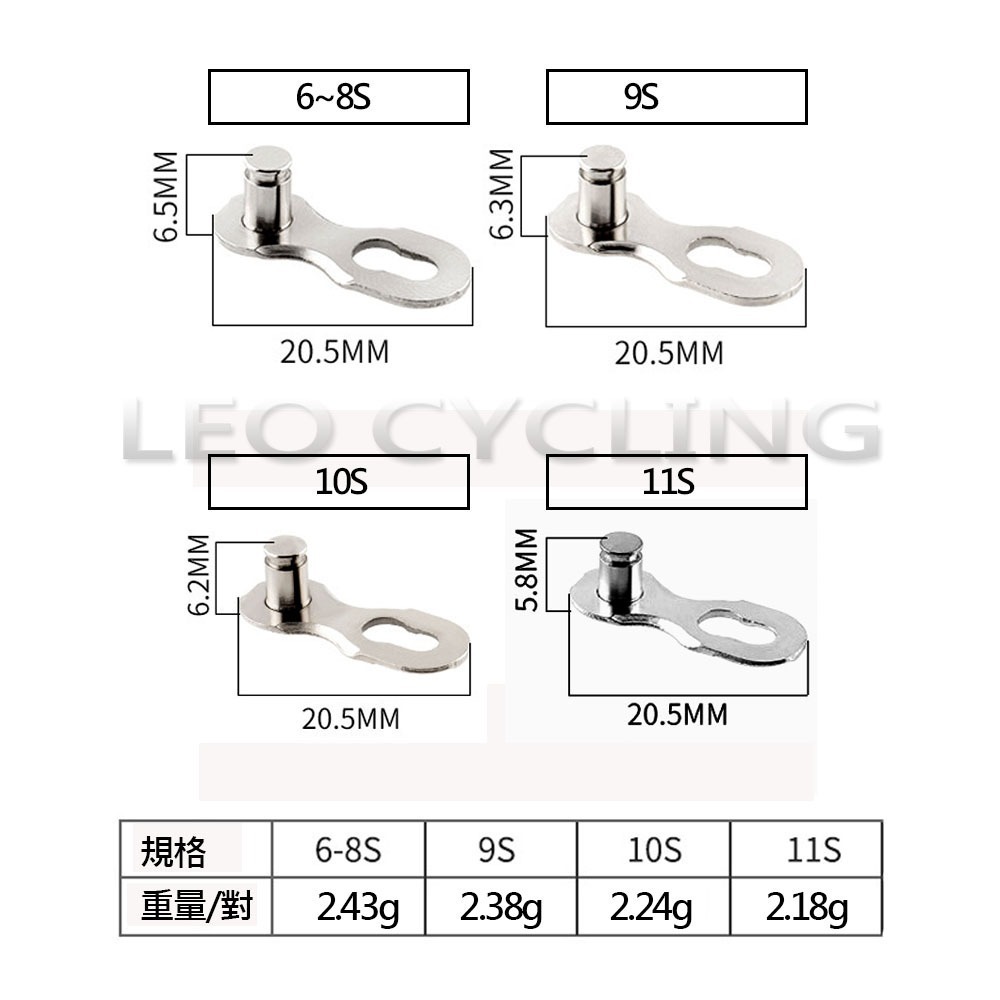 鏈條快扣 自行車快扣 自行車鏈條快扣 6速 7速 8速 9速 10速 11速 12速 自行車鏈條 快扣-細節圖2