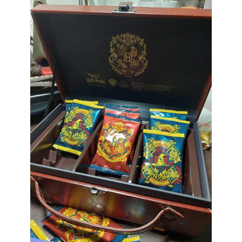 日本大阪環球影城 哈利波特 巧克力蛙 皮箱餅乾-細節圖6