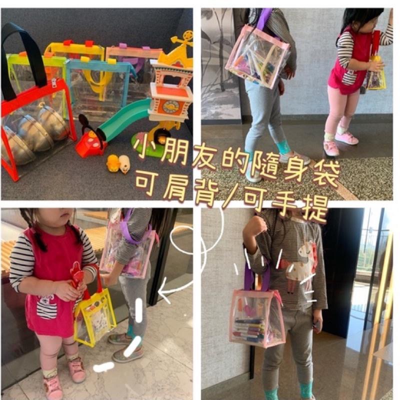 小腳呀🌟台灣現貨🔥獨家設計🔥「SGS檢驗認證」兒童手提包 pvc透明袋 午餐包 隨身包 動漫痛包 三色碗便當袋百寶袋-細節圖6