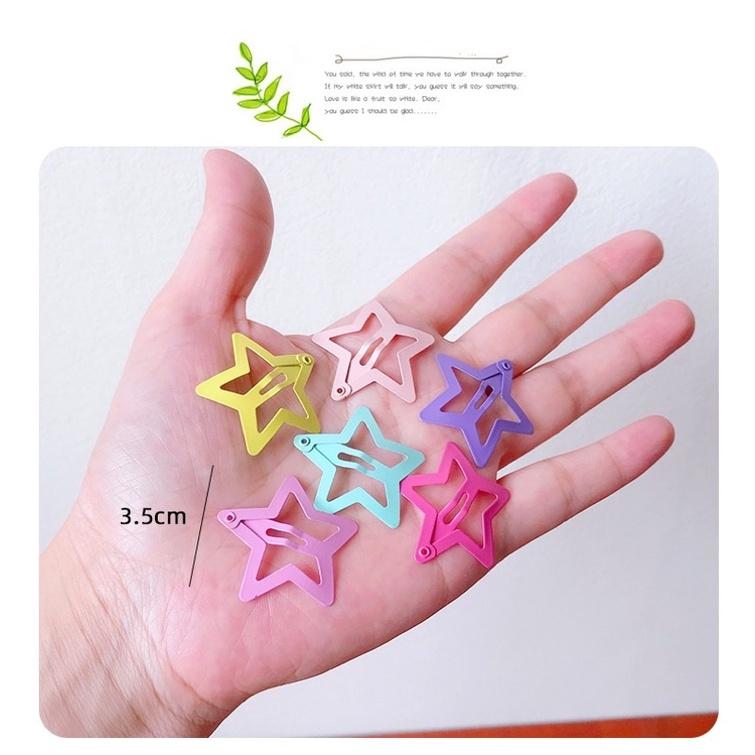 小腳呀🌟台灣現貨泫雅風韓系糖果色兒童一字夾金屬夾少女心烤漆夾-細節圖2