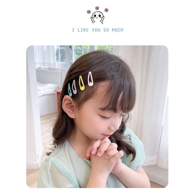 小腳呀🌟台灣現貨泫雅風韓系糖果色兒童一字夾金屬夾少女心烤漆夾-細節圖6