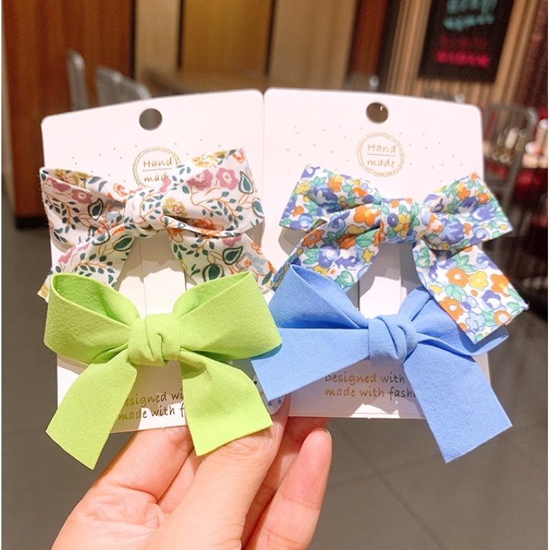 小腳呀🌟台灣現貨有發票✔️兒童小清新兒童蝴蝶結髮夾-細節圖2