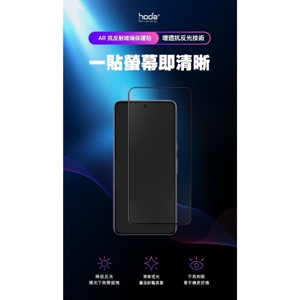 HODA AR抗反射德國萊因認證抗藍光玻璃貼 iPhone 15系列-細節圖2