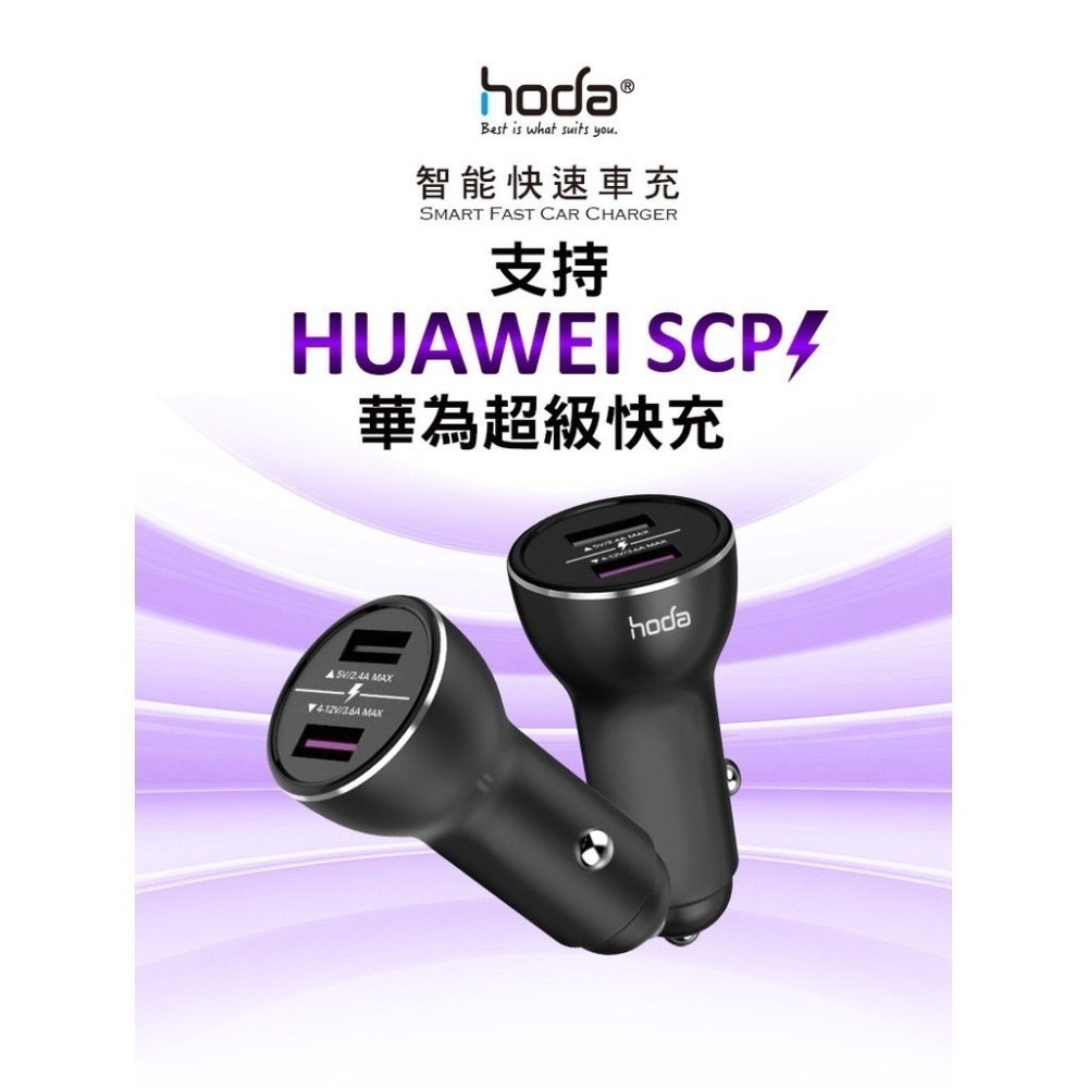hoda 鋁合金智能雙孔快速車充 B款 SC-B-細節圖2