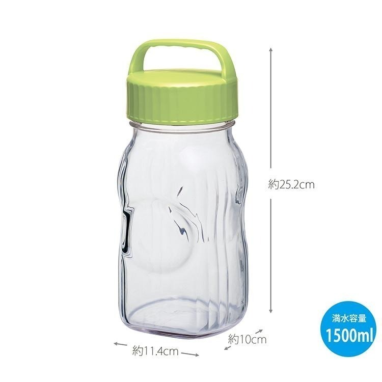 純淨北歐 | 日本製 東洋佐々木 透明梅酒罐1.5L (兩色) 梅子罐 漬物罐 果實酒 密封罐 現貨-細節圖8