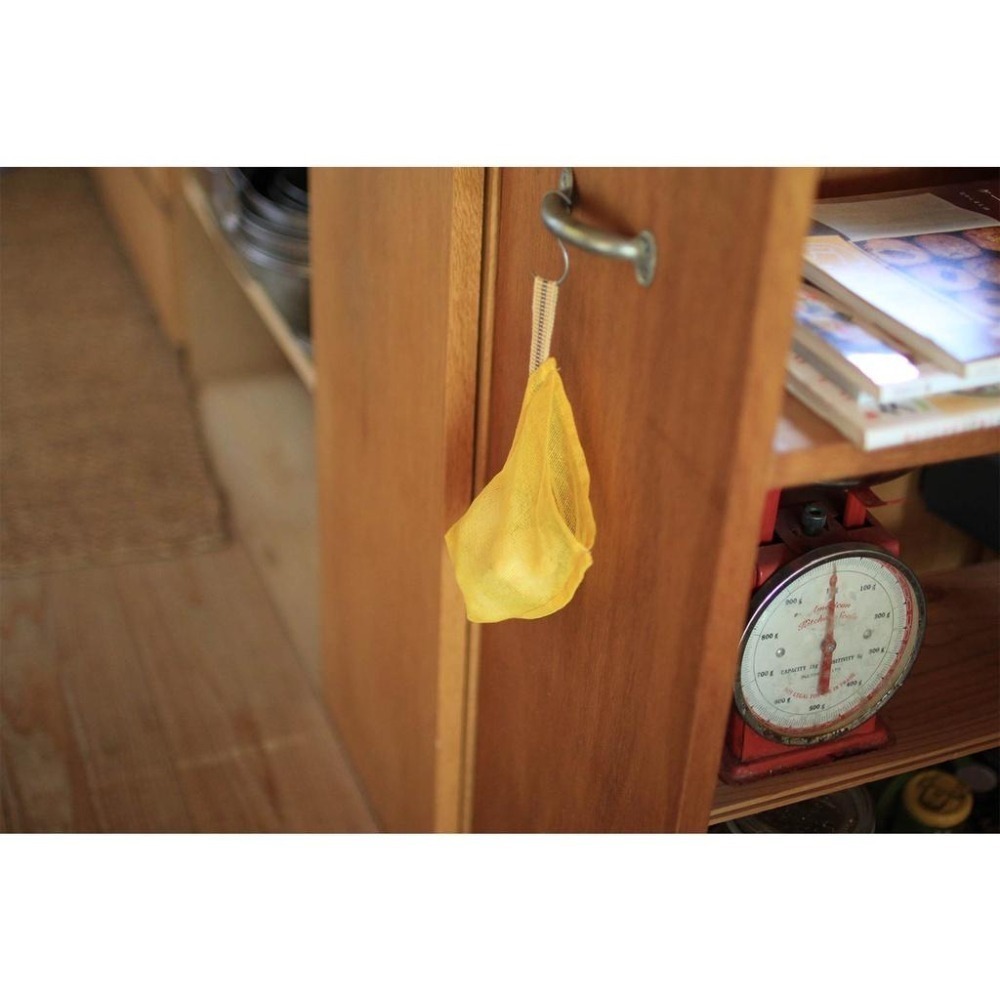 純淨北歐 | 日本製 奈良產 蚊帳生地 100%純棉 雙重面料野菜袋(S)(五色) 蔬果袋 蚊帳生地 新色 現貨 熱銷-細節圖6