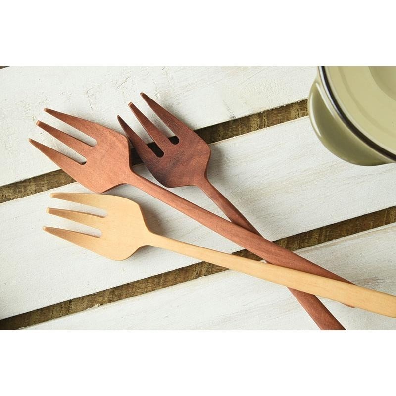 純淨北歐 | 日本天然無毒木製餐叉 天然木 無毒餐具 餐桌上 叉子 SAWO木 現貨-細節圖6