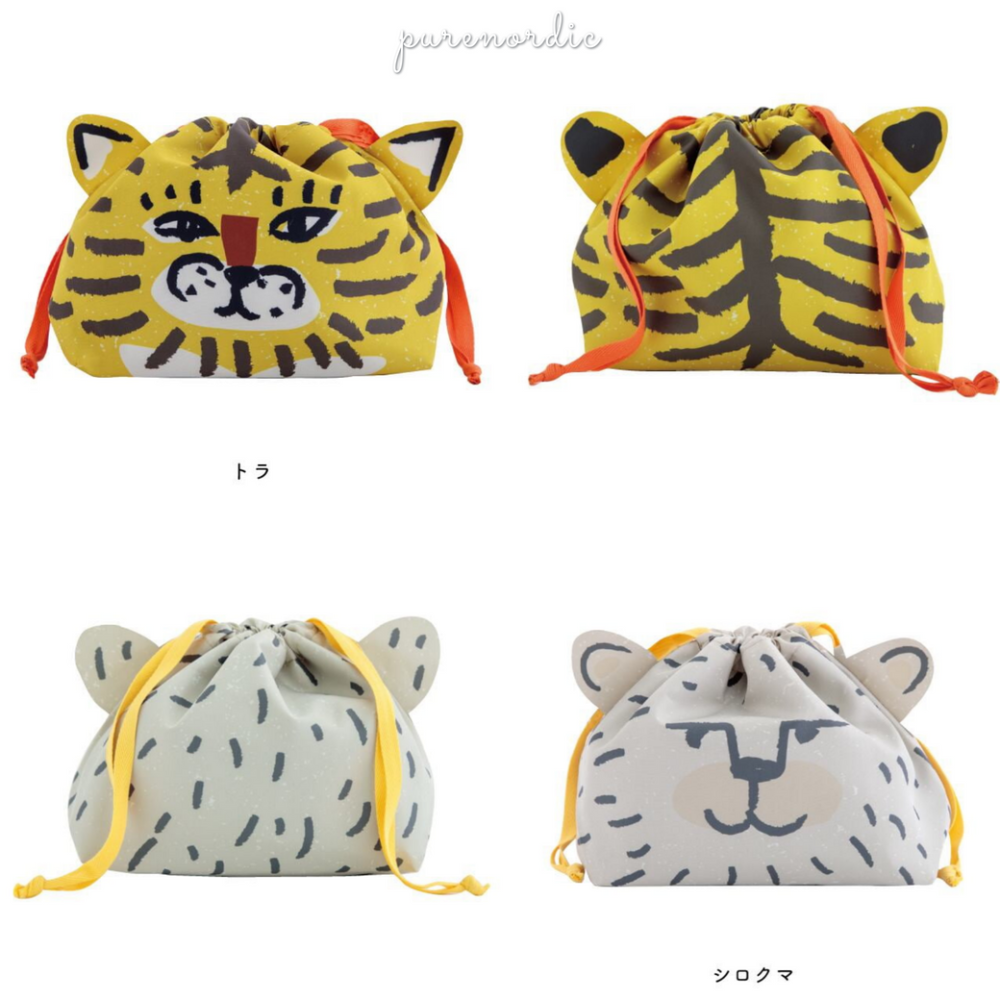 純淨北歐 | 日本 CDF 怪怪可愛! 日本動物系午餐便當袋 (四款) 便當袋 束口 午餐袋 春夏新品 人氣現貨-細節圖7