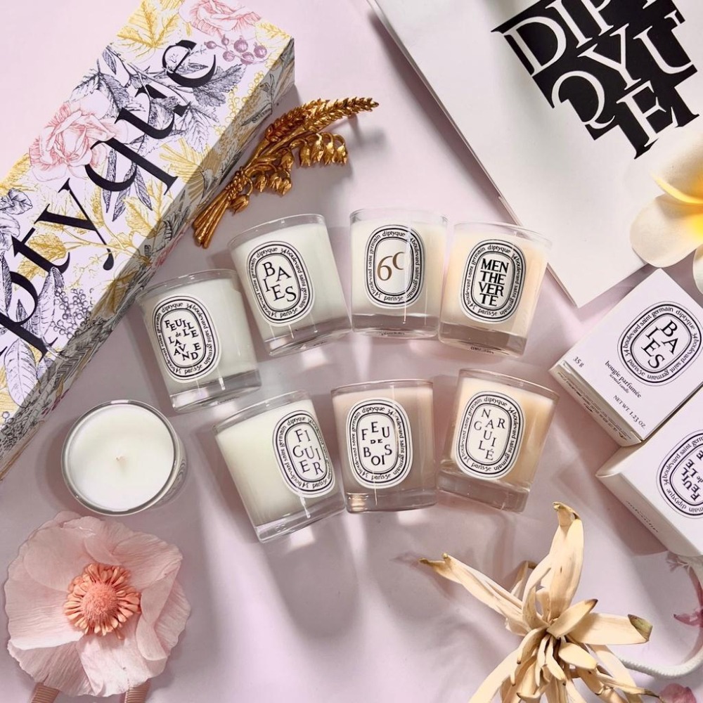 【 Diptyque 】蠟燭 漿果 無花果 晚香玉 水煙 百合 玫瑰 薰衣草 炭木 薄荷 冷杉35g 可加購提袋-細節圖2