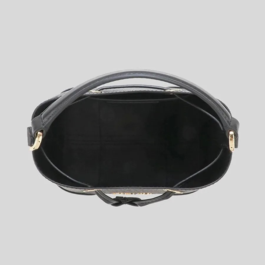 【良威精品】MK Michael Kors 水桶包 束繩 小款 拚色  側背包-細節圖6