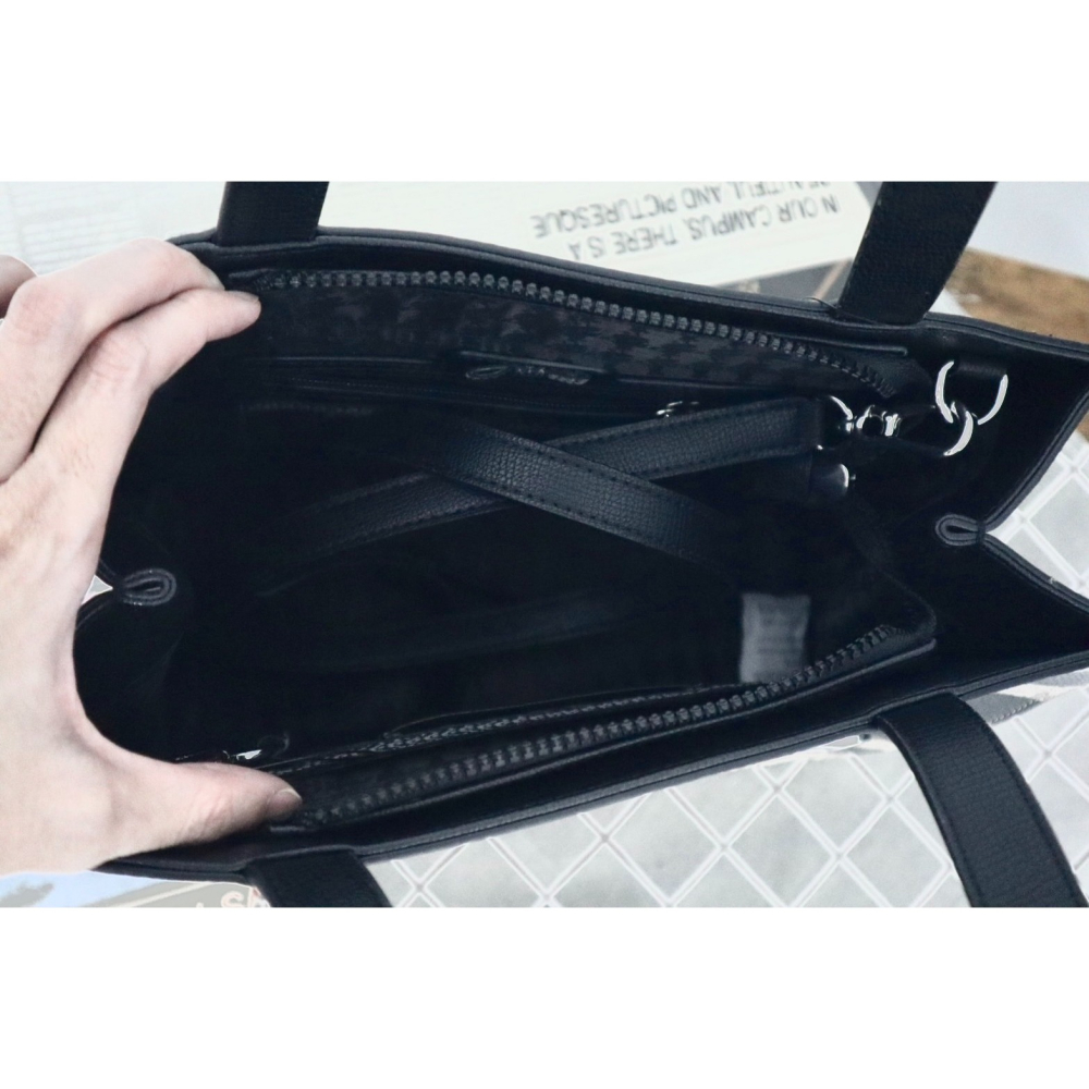 【良威精品】卡爾 Karl Lagerfeld 手提 側背包 拉鍊 正品/全新/美國代購/現貨-細節圖2