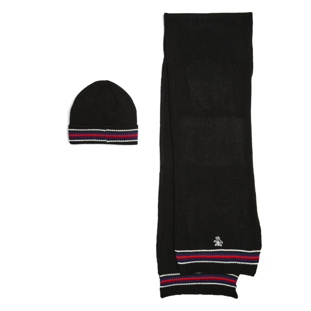 【良威精品】企鵝 Original Penguin 圍巾 毛帽 盒裝 禮盒 正品/美版/美國代購/現貨-細節圖3