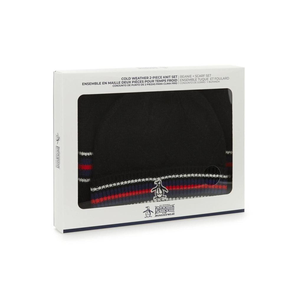 【良威精品】企鵝 Original Penguin 圍巾 毛帽 盒裝 禮盒 正品/美版/美國代購/現貨-細節圖4