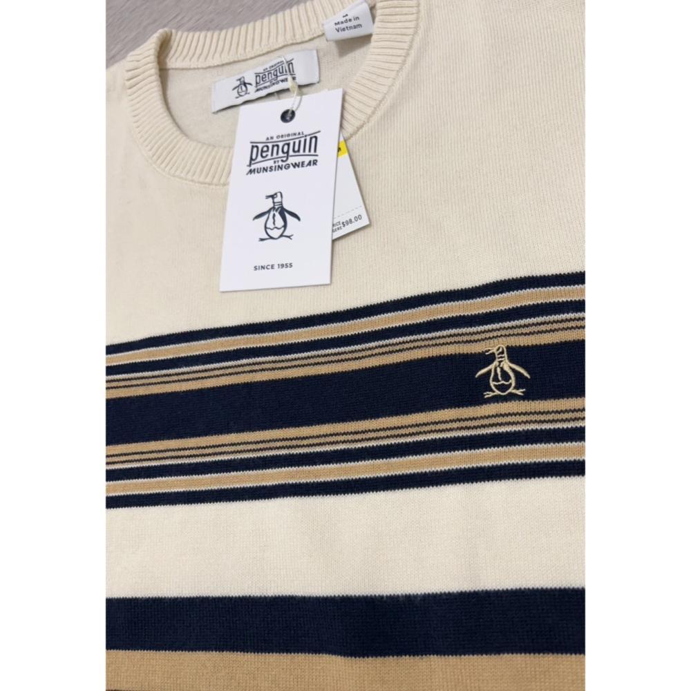 【良威精品】企鵝 Original Penguin 毛衣 圓領毛衣 針織 條紋 正品/美版/全新/美國代購/現貨-細節圖4