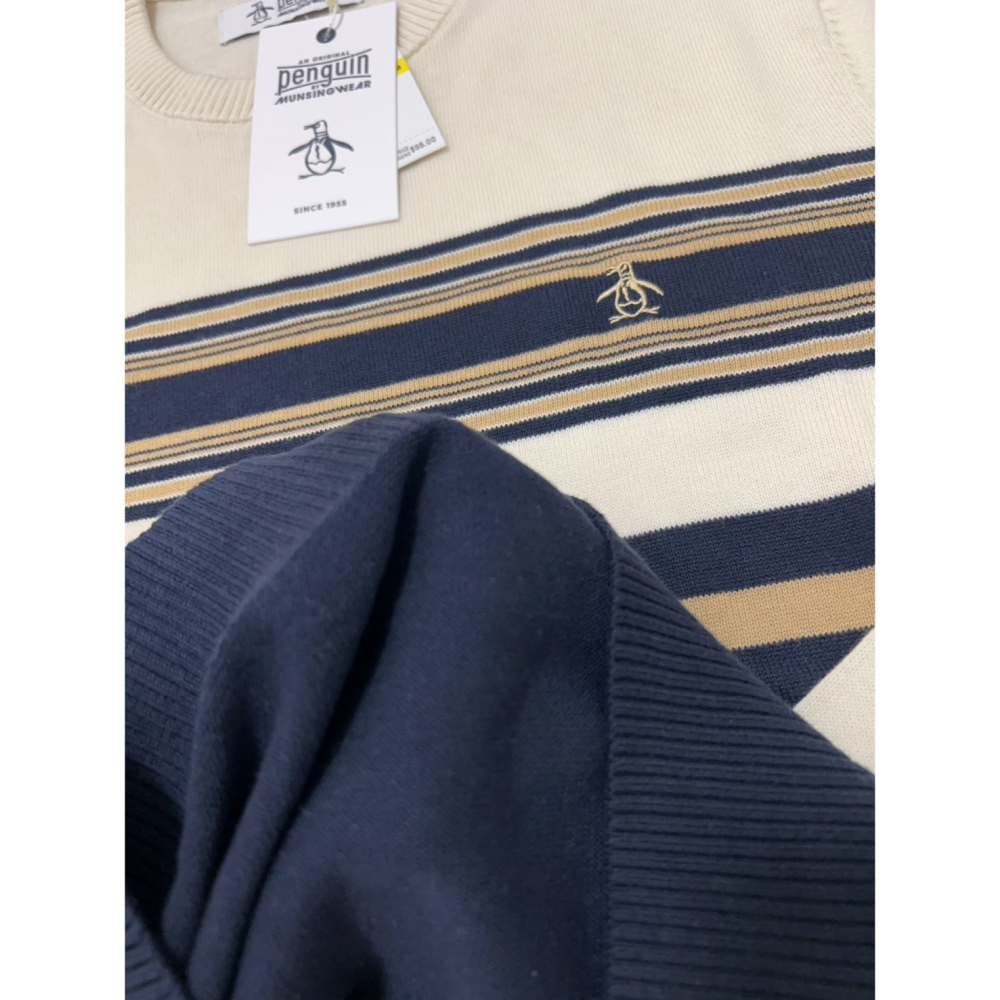 【良威精品】企鵝 Original Penguin 毛衣 圓領毛衣 針織 條紋 正品/美版/全新/美國代購/現貨-細節圖5