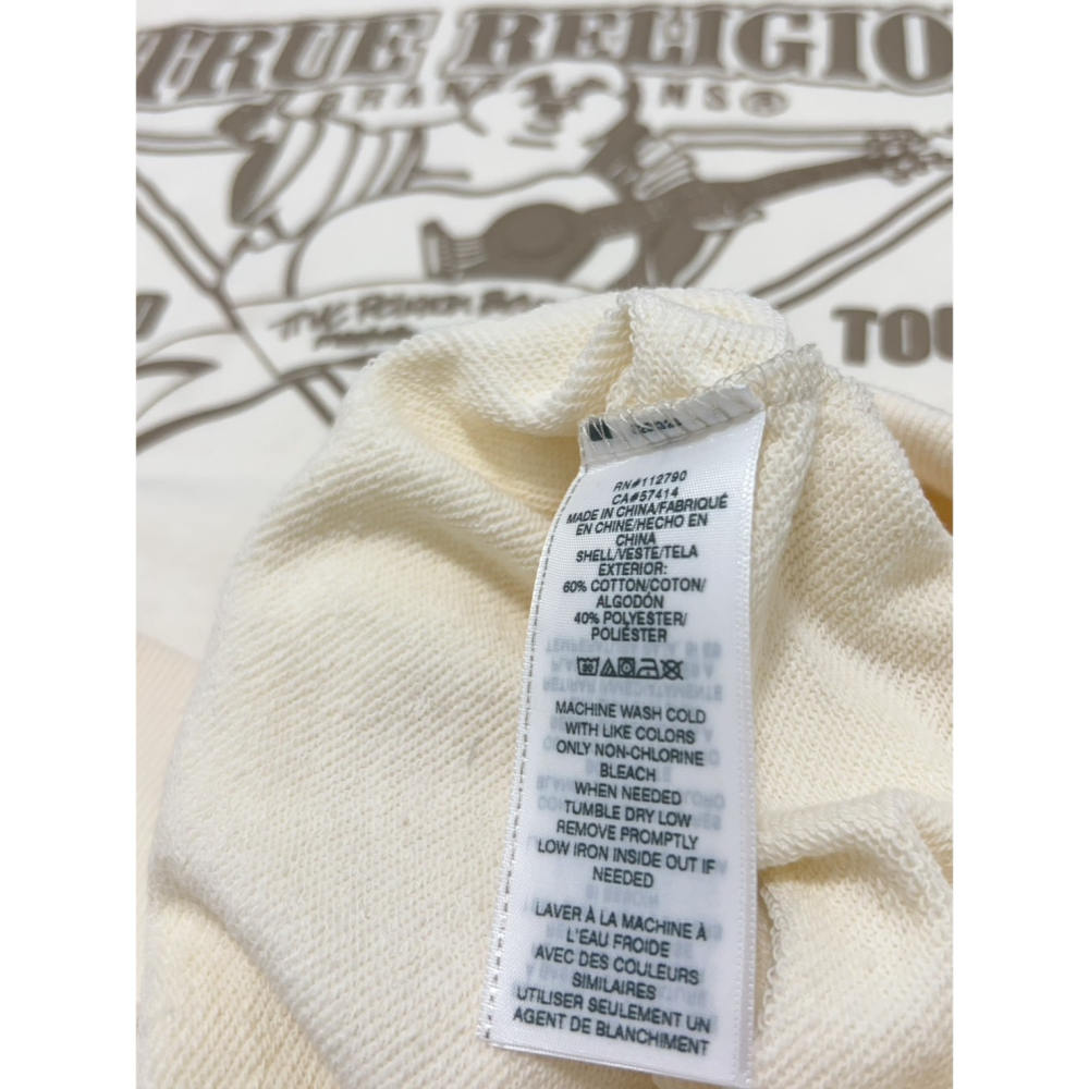 【良威精品】TRUE RELIGION 真實信仰 彌勒佛 長T 男款 衛衣 美版 正品/全新/美國代購/現貨-細節圖4