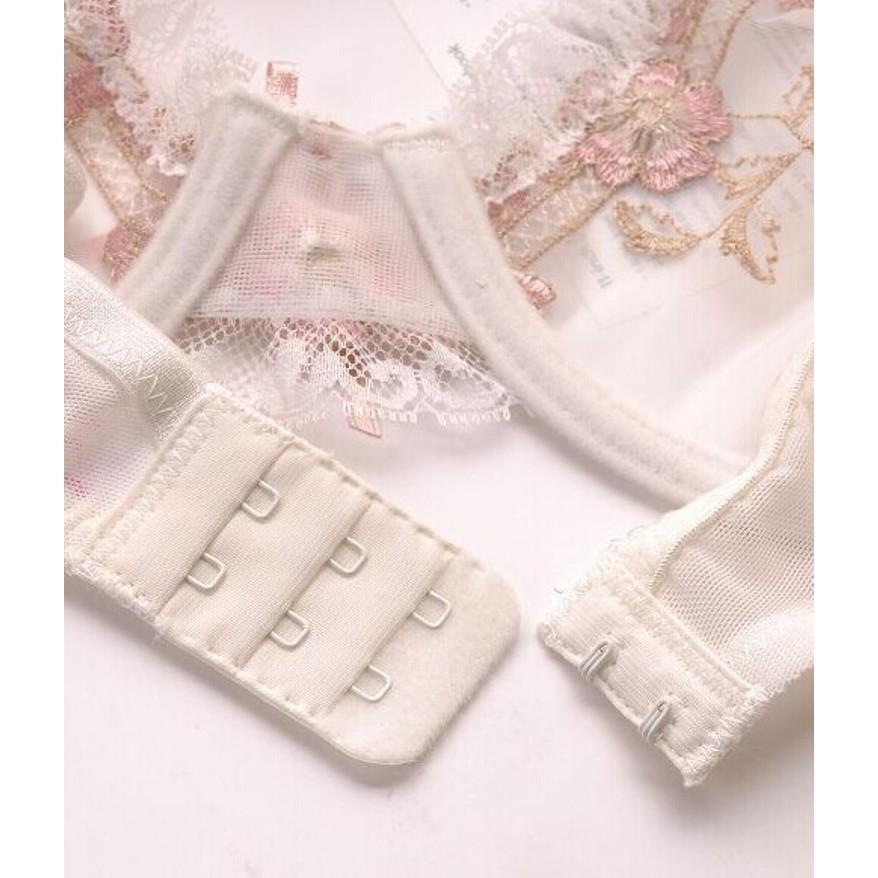 【現貨】精緻超薄款刺繡透明蕾絲 成套套裝 性感蕾絲超薄 舒適透氣內衣套裝 夏季涼爽舒適 性感嫵媚成套內衣-細節圖8