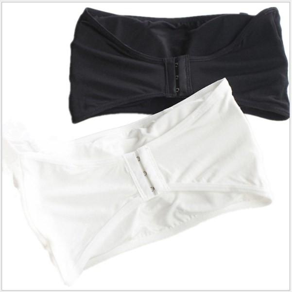 莫代爾無痕無鋼圈 薄內衣 美背背心 裹胸內衣 少女內衣 防走光內衣 無肩帶內衣 平口小可愛 純色帶胸墊打底內衣裹胸-細節圖3