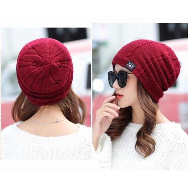 男女通用-韓版 純色毛線帽 貼布針織帽 孕婦保暖月子帽 堆堆帽 毛球帽 包頭帽 戶外登山露營套頭帽 冷氣房頭巾 化療光頭-細節圖8