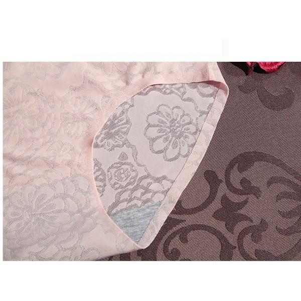 [現貨] 一片式冰絲無痕女內褲 提臀透氣提花性感女中腰三角褲 無縫中腰 緹花冰絲性感透明內褲 M-XL加大碼-細節圖5