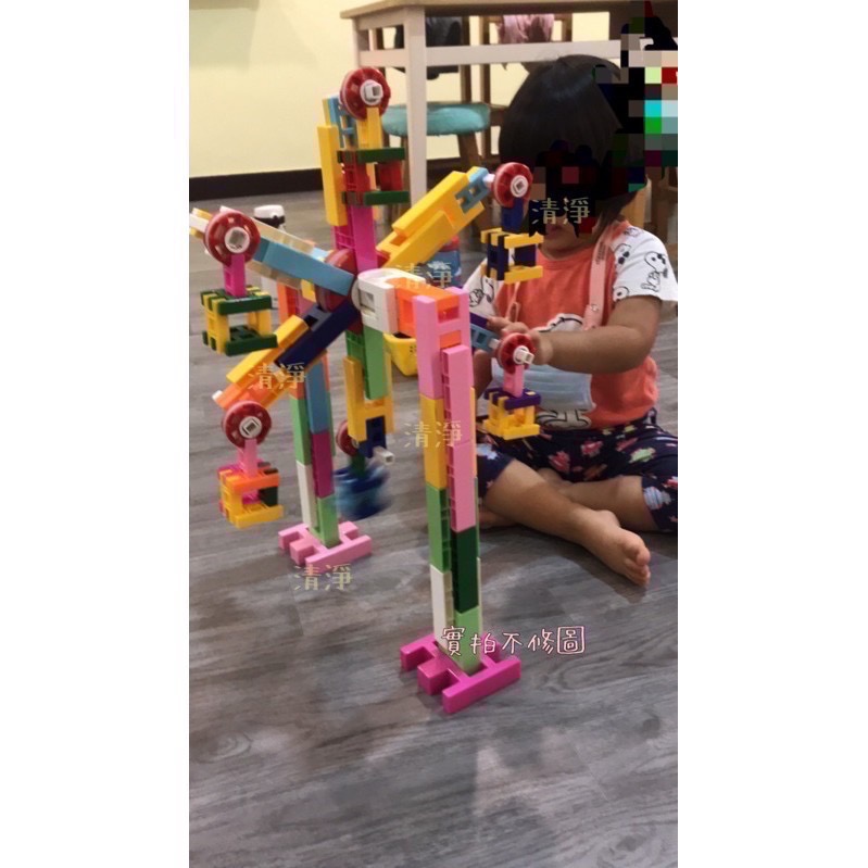 🧧💯改版➕量（Fady積木 320pcs+71pcs）台南可自取 3C3Q 相容Lasy 樂寶 Lowe-細節圖5
