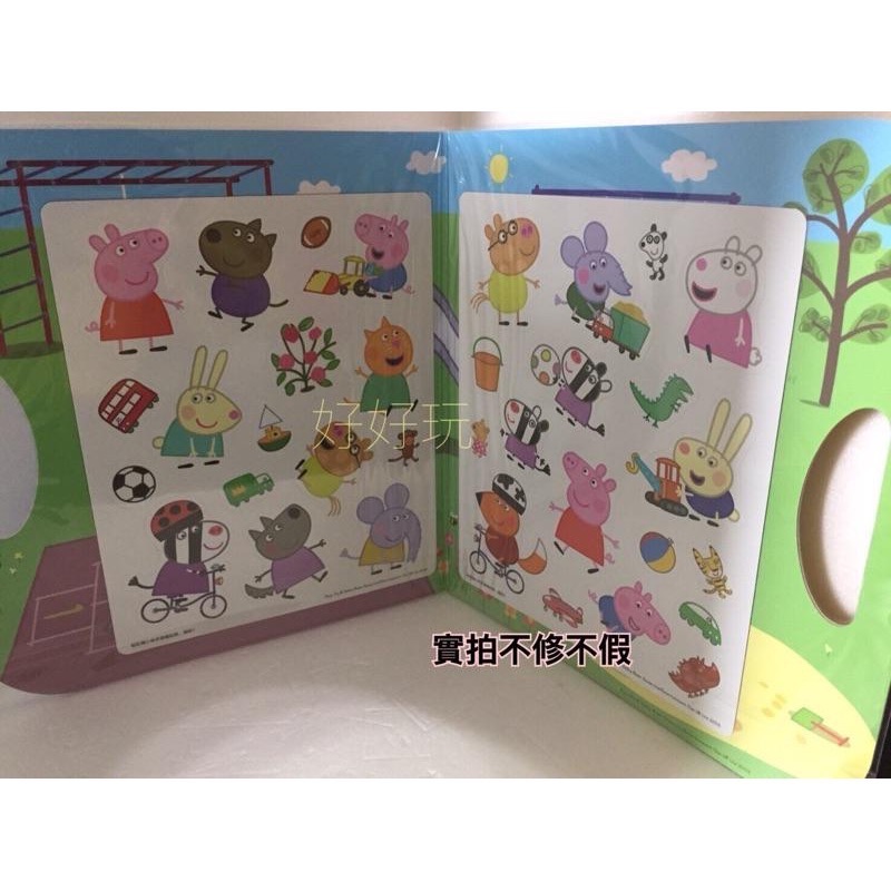 現貨免等 兩款 佩佩豬磁鐵書 ！！手提磁貼組  ～^粉紅豬小妹  peppa pig 正版授權 帶封膜-細節圖5