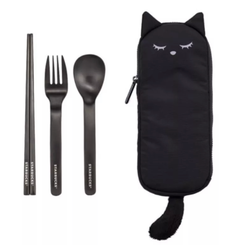 星巴克/黑貓隨行餐具組