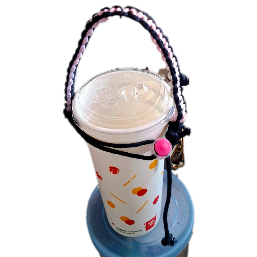 手作-手提飲料杯提繩／手機掛繩兩用（單杯）-細節圖4