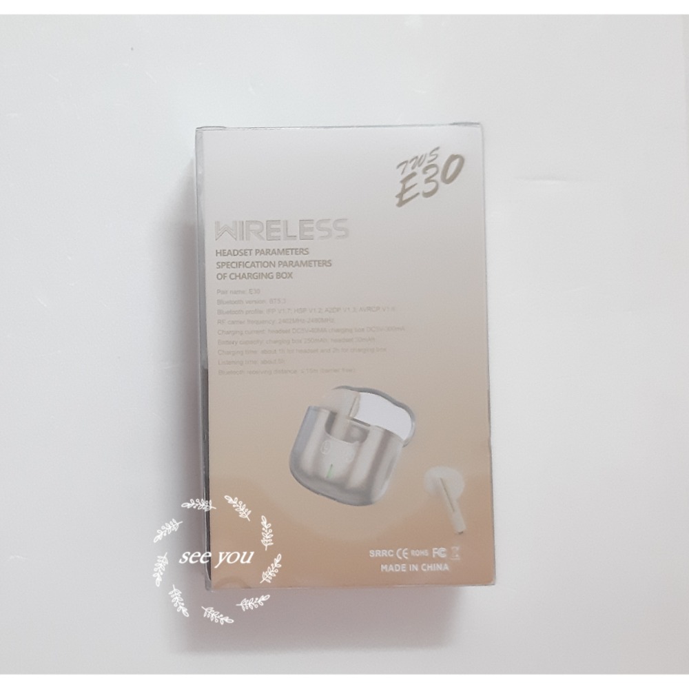 TWS E30 WIRELESS  無線藍芽耳機 V5.3-細節圖4