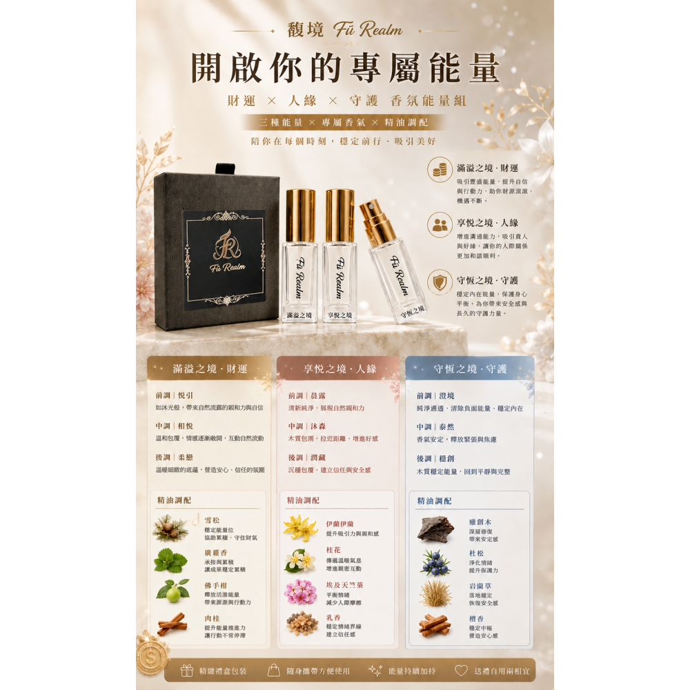 馥境星曜會員｜香氛調頻訂閱組｜含 5ml 香氛體驗瓶＋會員序號-細節圖3