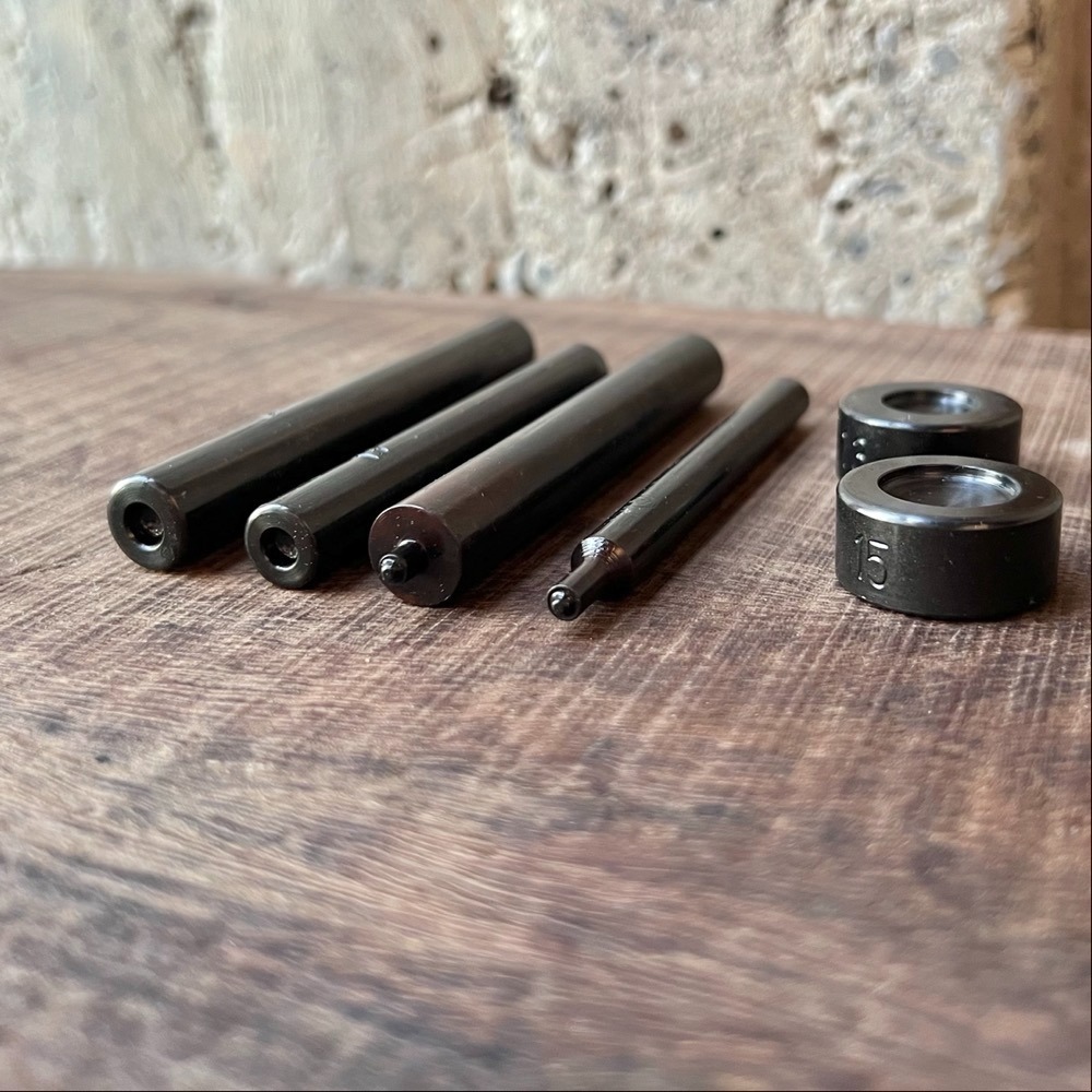 臺灣製YKK四合釦專用工具-全配6件組-O型（牛仔釦）/ S型（壓釦）-細節圖3