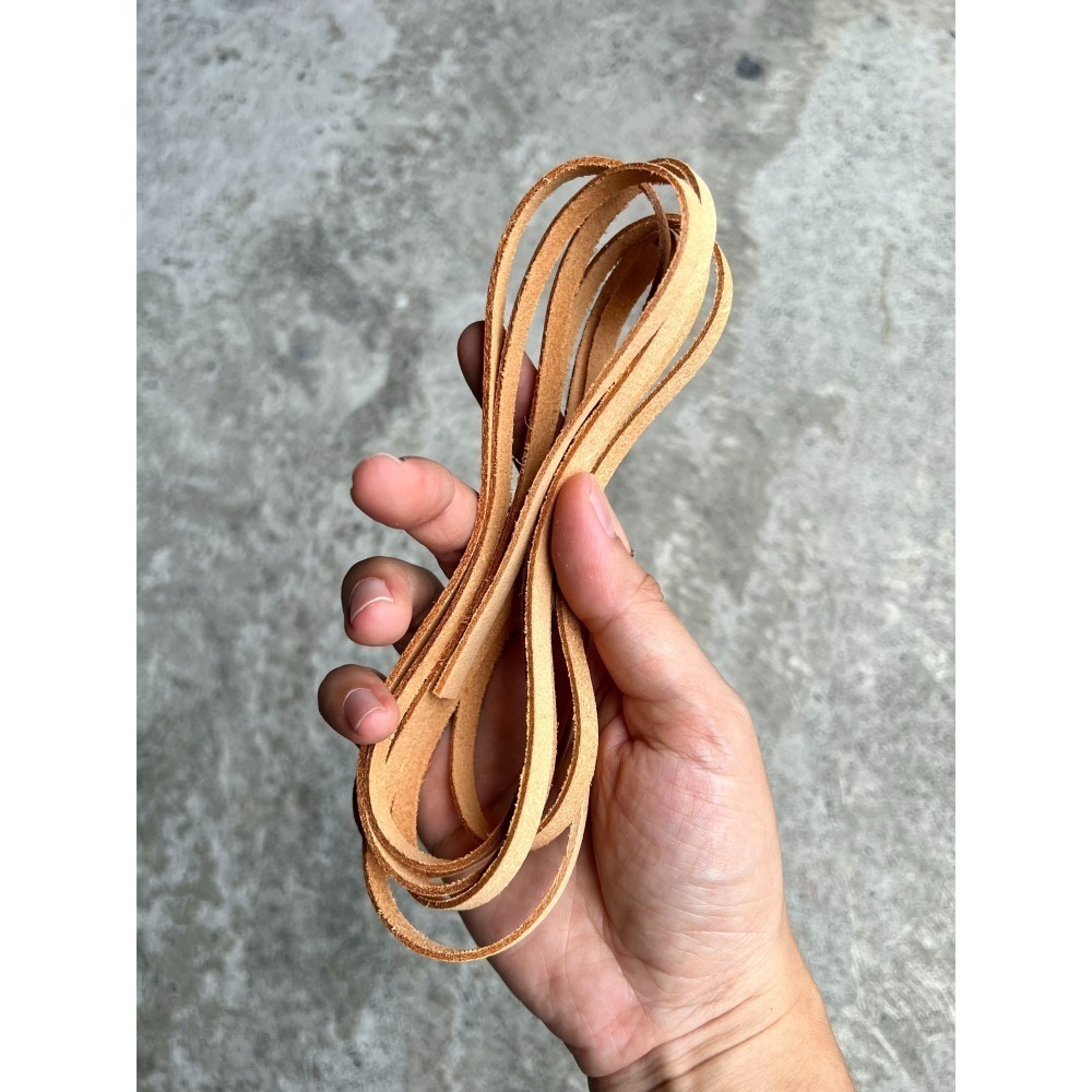 普普通通的真牛麂皮繩（包裝綁繩）兩色-細節圖2