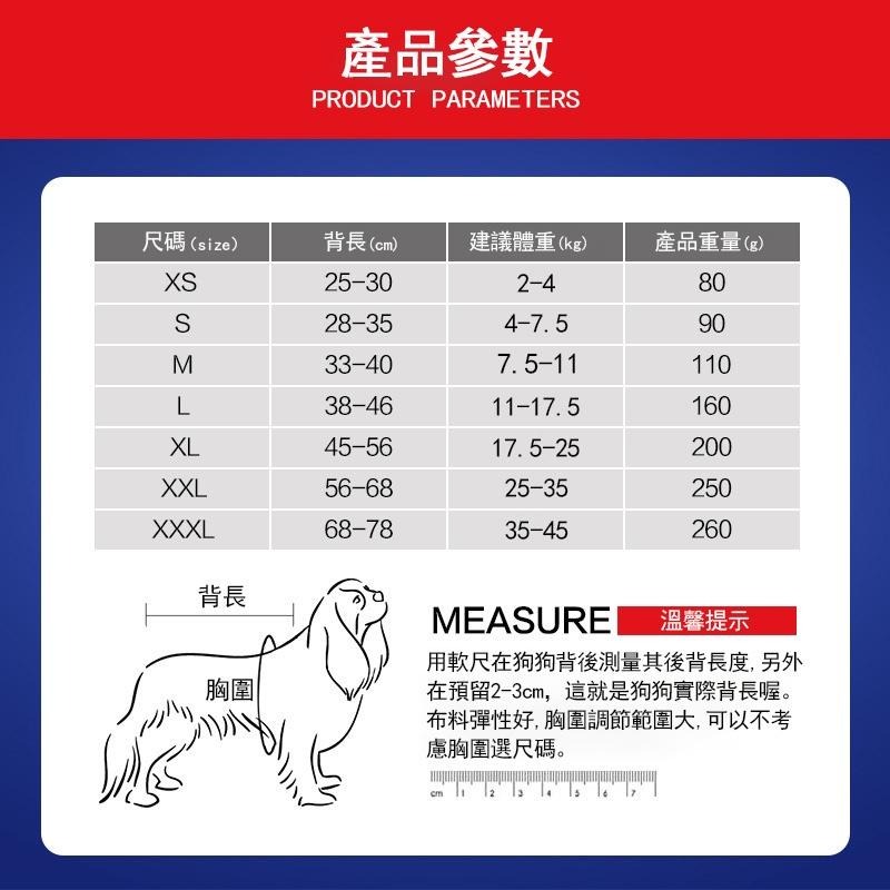1014寵物狗狗絕育服🌈現貨 術后康復服 防舔  魔術貼條斷奶服 防護服 中小型犬 高彈性透氣 親膚緊包-細節圖2