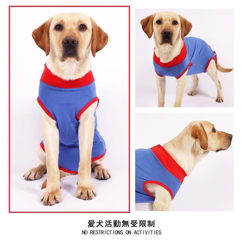 1014寵物狗狗絕育服🌈現貨 術后康復服 防舔  魔術貼條斷奶服 防護服 中小型犬 高彈性透氣 親膚緊包-細節圖9