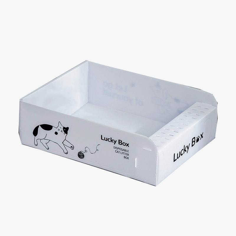 6029貓咪月拋便攜一次性貓砂盆臨時貓廁所 便攜外出可折疊車載開放式-細節圖2