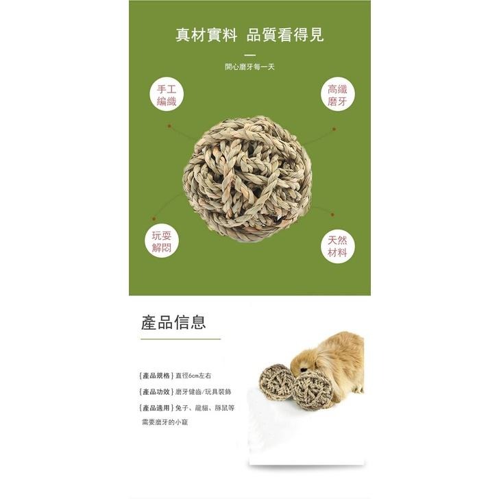 4027🌻現貨🌻鸚鵡兔兔腳下玩具 啃咬草編球 藤編球 稻草球  解悶 小寵物玩具 手工編織-細節圖5